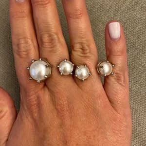 Kendra Scott Rhodium Ring size M/L